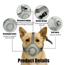 Dog Muzzle, Anti-Bite, Anti-Swallowing, Post-Surgery, Anti-Licking, Breathable Dog Mask, Pet Supplies