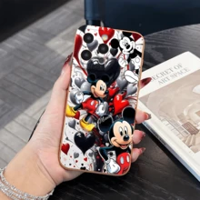 Disney What Mickey Mouse Patterned Phone Case With Hearts And Balloons Design Elements Compatible With IPhone 17, 16, 15, 14, 13, 12, And 11 Pro Models Made Of TPU With Shockproof Protection A Perfect Gift For Loved Ones And Special Occasions - 酒紅色 - 查看 8