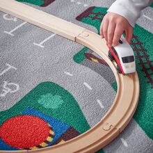 IKEA LILLABO Electric Car Toy - Battery Powered + Headlight Light, Top Button Control, Ages 3+, Compatible With Universal Tracks, Develops Logical Thinking, Durable And Educational Toy - White - View 2