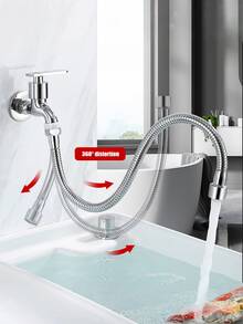 Manguera de extensión para grifo de cocina plateado - Multicolor - Ver 2