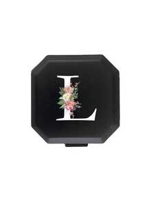 Estojo portátil para comprimidos com estampa de margaridas de A a Z, caixa de armazenamento de cápsulas com 6 compartimentos, estojo para medicamentos de viagem, organizador de vitaminas à prova d'água. - Multicolorido - Ver 21