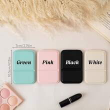 1Pc Custom Personalized Bridesmaid Makeup Mirror, Pocket Foldable Mirror,PU Leather Compact Mirror,Birth Flower Mirror,Bridesmaid Gifts, Bachelorette Party Favors,Travel Necessities, Ideal Gift For Women,Girlfriend,Mom,Friends,Daughter,Ideal For Christmas,Anniversary, Birthdays, Mother's Day,Valentine's Day, Bridal Showers,Weddings,New Year - Multi-color - Thickened Lenses - View 8