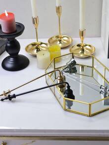 1 cái dụng cụ dập tắt nến thanh lịch, dụng cụ dập tắt nến, tay cầm dài và tay cầm ngắn, phụ kiện nến bằng nhôm + sắt, dụng cụ dập tắt bấc nến, dụng cụ trang trí nhà cửa. - Nhiều màu - Xem 8
