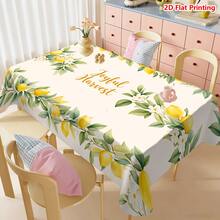Bộ 20 khăn trải bàn họa tiết hoa chanh, thiết kế "Niềm vui mùa thu hoạch", làm từ vải polyester dệt, thích hợp cho dã ngoại, cắm trại, đám cưới, sinh nhật, nhà hàng buffet và trang trí nhà cửa mùa xuân. - Nhiều màu - Xem 5