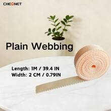 1pc PP Webbing Canvas Polyester Ribbon, Suitable For Backpack Binding, Bag Crafts DIY, Belt Bags, Pet Supplies