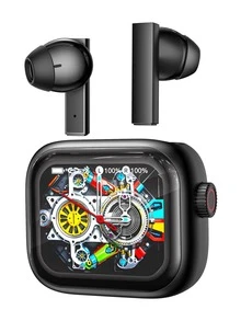 Audífonos HTC NE40 con Estuche de Pantalla Táctil HD, Traductor con IA y Cancelación de Ruido – Control de Audio Inteligente en tu Mano - Multicolor - Ver 1