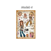 可爱女孩卡通贴纸，Y2K女孩，手账，原创卡片手机贴纸，DIY文具贴纸，卡通可爱创意趣味防水贴纸，糖果贴纸，手机贴纸，适用于日记装饰、拼贴画素材、剪贴簿、子弹笔记、笔记本、手工艺品、水瓶、吉他、滑板、自行车、摩托车头盔、行李箱、手机和电脑、返校用品剪贴簿用品 - 彩色 - 查看 7