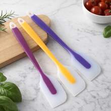 Bộ 3 thìa silicon trong suốt 28cm - Chịu nhiệt, đa năng, thích hợp để phết bơ, đánh kem, làm bánh, trộn, phết mứt - Dụng cụ nhà bếp thiết yếu - Nhiều màu - Xem 9