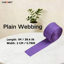 1pc PP Webbing Canvas Polyester Ribbon, Suitable For Backpack Binding, Bag Crafts DIY, Belt Bags, Pet Supplies