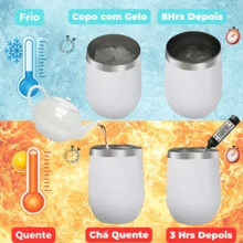 Oval Stainless Steel Thermal Cup With Leak-Proof Lid, 360ml - 橘色 - 查看 4
