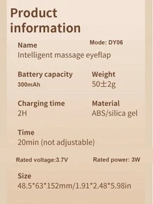 The Eye Massager Uses Advanced Technology. These Glasses Help To Reduce Pigmentation And Activate The Skin, Effectively Restoring The Youthful State Of The Eye Area.