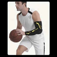 1pc Sports Arm Sleeve, Independent Anti-Collision Anti-Slip Elbow Protection, Yoga Elbow Guard, Suitable For Basketball, Football, Cycling And Other Sports, Compression Arm Sleeve, Long-Distance Training Protective Gear, Unisex, Provides Compression Support During Sports - Multicolor - View 4
