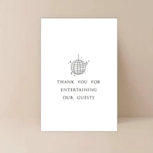 1 pieza Tarjeta de agradecimiento personalizada para DJ de boda - Nota de agradecimiento elegante por la animación, adecuada para cualquier destinatario, papelería de agradecimiento especial del día de la boda. - Multicolor - Ver 6