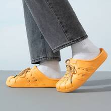 Adidas Adilette Clog: Comfortable, Versatile, Slip-Resistant, Durable, Athletic, One-Strap, Wear-Proof, Unisex Slippers. - Orange - View 3