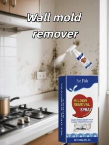 墙面除霉剂 - 浴室及卧室墙面清洁剂，防霉剂，去除霉斑，焕新墙面，深度除霉，持久防霉，不伤墙面，使用方便，渗透力强，快速直达霉菌根部，有效防止霉菌滋生，保持墙面良好状态，多场景适用，一瓶即可解决墙面、天花板、瓷砖缝隙的霉菌问题