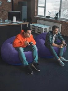 1Pc Beanless Bag Inflatable Chair, Air Sofa Outdoor Inflatable Lazy Sofa Chair No Filler, Inflatable Bean Bag Chairs, Foldable Recliner, Outdoor Sofa Bed, Couch Bean Bag Chair, - Perfect For Labor Day, Thanksgiving, Christmas, Father'S Day - 彩色 - 查看 2