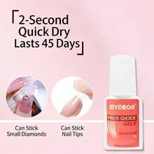 3bottles/5bottles,7g/ Pack Nail Glue,  Beauty Nail Art Glue, Sticker & Crystal Strong Lasting Nail Glue,Valentine's Day Gift! - 5 chai - Xem 4