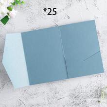 25pcs Tri-Fold Pocket Wedding Invitation Cards With Envelopes, Simple Invitation Cards For Engagement, Quinceañera, Christening, DIY Invitations, 5*7 Inch Invitations, Pocket Invitations, Customized Invitations, Christmas Cards - Ivory - View 9