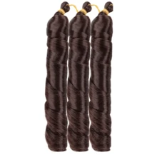 Loose Wave Braiding Hair Synthetic Spiral Curls Crochet Hair Extensions Pre Stretched French Curls Ombre Braids Hair For Women