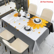Bộ 20 khăn trải bàn họa tiết hoa cúc và hướng dương mùa xuân, thích hợp cho dã ngoại, cắm trại, đám cưới, sinh nhật, tiệc buffet, làm từ polyester, dệt, trang trí nhà cửa. - Nhiều màu - Xem 15
