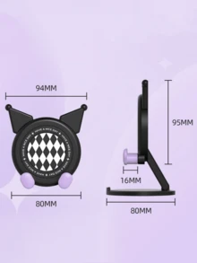 1pc Cute Cartoon Cat Ear Desk Phone Holder, Durable Foldable Ergonomic Desktop Stand, Suitable For Daily Office Use, Multi-Angle Viewing