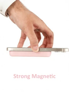 Magnetic Protective Case Compatible With IPhone - TPU Soft Anti-Drop Protective Cover, Compatible With MagSafe | Matte Texture And Secure Closure Design (Battery Not Included) - Pink - View 5