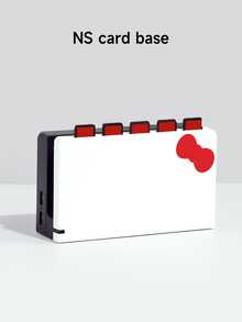 1 pieza Estuche protector con diseño de lazo rosa lindo, compatible con Switch 2 (2025), adecuado para Switch OLED/Switch NS, con bolsa de almacenamiento, ranura para tarjetas, soporte para tarjetas de juego, cubierta protectora para consola Switch, mejor regalo para jugadores de Switch - Multicolor - Ver 8