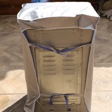 通用洗衣机罩，防水、防尘、防紫外线、防褪色，带弹性固定带，适用于多种型号。