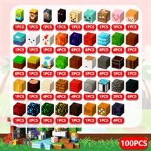 48/100/200/300片磁性积木，0.78英寸，磁性砖块，末影人头像，下界传送门，森林系列立方体拼搭玩具，STEM教育感官玩具，最佳圣诞节、万圣节、生日礼物，适合3岁以上男孩女孩 - NetherPortal - 查看 12