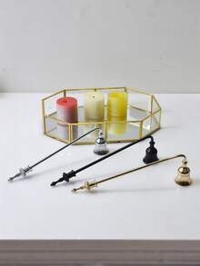 1 cái dụng cụ dập tắt nến thanh lịch, dụng cụ dập tắt nến, tay cầm dài và tay cầm ngắn, phụ kiện nến bằng nhôm + sắt, dụng cụ dập tắt bấc nến, dụng cụ trang trí nhà cửa. - Nhiều màu - Xem 1