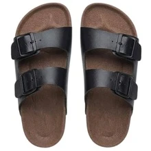 Unisex Adjustable  Sandal, Plain, Casual - màu đen - Xem 3