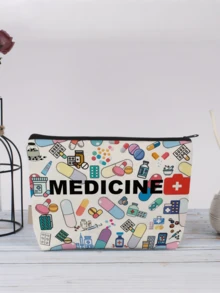 1个药用主题收纳袋。它可以将散装药片、胶囊和小瓶装药品集中收纳，防止散落或丢失。非常适合日常携带或旅行。 - 彩色 - 查看 4