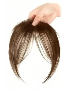 女士夹式刘海，优雅直发合成夹式接发，高温丝直发片，蓬松侧刘海 - 优雅自然造型，高温丝材质，佩戴方便，时尚日常假发，时尚发饰 | 自然外观 | 简约风格，发夹，发卡，发夹，理发店美容旅行必备，美发产品，护发，发饰 - 彩色 - 查看 11