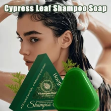 [Refreshing & Oil Control] Usman Grass And Platycladus Orientalis Leaf Shampoo Soap, Cleaning, Removes Loose Dandruff, Control Oil, Nourish, Repairs Split And Damaged Hair, Making Hair Look Darker And Shinier, Voluminous Hair - Fresh - View 4