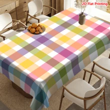 1/20 buc față de masă model carouri multicolor aspect bumbac poliester material fabricat la mașină perfect pentru picnicuri camping nunți zile de naștere restaurante bufeturi de primăvară decorațiuni interioare - Multicolor - Vizualizare 15