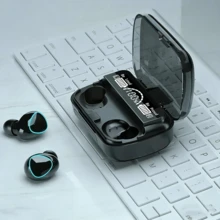 M10 Bluetooth-hörlurar med digital LED-display, HiFi-stereoljud, trådlösa hörlurar för musik och spel