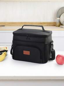 1Pc Large-Capacity Insulated Bag, Thermal Lunch Boxes, Lunch Boxes, Bento Boxes, Back To School, Portable Lunch Boxes, Large-Capacity Cooler Bags, Picnic Bags, Insulated Lunch Box Bags, Suitable For Students And Office Workers In Schools, Classrooms - Multicolor - View 9