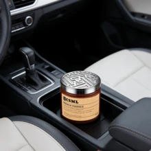 1个装汽车固体香氛，持久留香，可放置于杯架，为您的爱车营造清新迷人的氛围。适用于汽车空气清新和家居除臭。多种香型可选。女士汽车配件，汽车装饰。也适用于卧室、衣橱、浴室。 - A - 查看 4