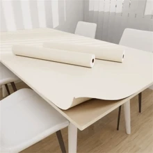 1卷哑光自粘乙烯基壁纸，防水防油，自粘台面及家具衬垫，适用于翻新和改色，不粘手，可移除哑光质感，自粘壁纸，艺术墙面装饰，家居装饰，墙面装饰，房屋装饰 - 米色 - 查看 10