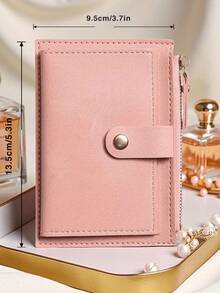Customized Wallet & Card Holder - Women's Personalized Text Card Holder, Multi-Slot Wallet, Customizable Name; Perfect Gift For Girlfriend; Fashionable Solid Color Design, Unique Personalized Customization; Suitable For Girlfriend, Boyfriend Or Friends; Valentine's Day, Bridesmaid, Wedding, Birthday, Mother's Day And New Year Gifts; Travel Essential. - Multicolor - View 7