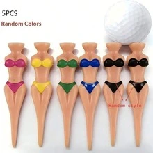 5 Stücke lustige Golf Ball Tees, 76mm/7,62cm Kunststoff Tee Pegs für Golf Training Zubehör, kreative Geschenke, Golf Geschenke, Outdoor Sport Artikel, einfache Ballplatzierung und verbesserte Genauigkeit, geeignet für Golf Trainingsausrüstung, Praxis, Sportartikel, Bewegung, Spielplatz Zubehör, Wettkampf Artikel, Sportgeschenke, Geschenke für Männer, Geschenke für Frauen, personalisierte Geschenke, Geburtstagsgeschenke - Verschiedenfarbig - Übersicht 10