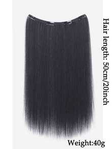Mehrfarbige Dip-Dye Clip-In Haarverlängerungen, einteiliges gerades Dip-Dye Haarverlängerungen, Ohrclip-Stil Haarverlängerungen für Frauen - Verschiedenfarbig - Übersicht 18