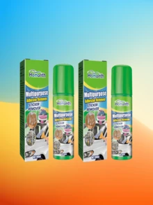 多用途胶水去除剂，快速溶解胶水、贴纸等，不留残胶。温和配方，不会损伤表面，是清洁汽车贴纸的理想之选。使用方法：距离胶水表面15-20厘米处喷洒胶水去除剂，去除表层胶水。等待3-5分钟，待胶水溶解后，用小刮刀将其刮除。