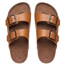 Unisex Adjustable  Sandal, Plain, Casual - Lạc đà - Xem 1