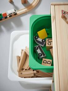 IKEA LILLABO Tetra Pak Interactive Creative Track Toy - Train - Freely Assemble And Combine To Create Scenes And Tell Stories, Sharing Family Playtime. Durable Solid Wood Material, Light Wood Color. - Light Wood Color - View 6