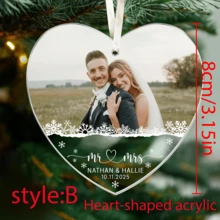 Customized Couple Photo Wedding Memento, Husband And Wife Gift, Customized Husband And Wife Decor, Couple Photo Decor, Personalized Couple Photo Wedding Memento, Wedding Photo Decor - R-wedding Photo Memorial Ornament - View 13
