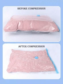 10个真空压缩收纳袋 - 双阀密封袋，配手动气泵，适用于旅行衣物、床上用品、被褥、枕头、毯子等，节省空间，适用于家庭、宿舍、衣柜、卧室、浴室、行李箱等场所。 - 彩色 - 查看 5