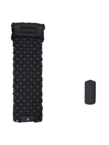 1pc Portable & Practical Diamond Pattern TPU Inflatable Air Mattress. Features Include: Foot-Operated Inflation, Easy To Inflate And Compress For Storage; Thick & Breathable Design; Diamond Pattern; Red Button Detail. Suitable For Hiking, Camping, Picnics, Short Road Trips And Other Outdoor Activities. A Comfortable Sleeping Pad, An Essential For Holiday Outdoor Travel. - Multicolor - View 14