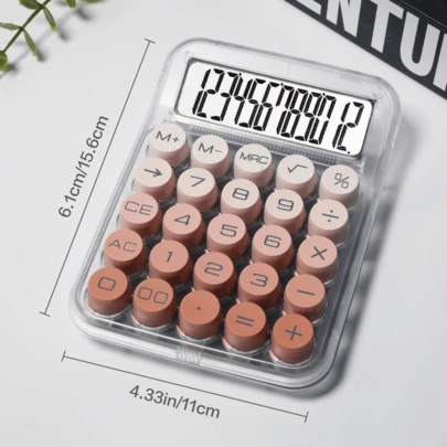 透明渐变计算器：超大号 Ins 风格，按键清脆 | 金融、办公和学习必备桌面工具