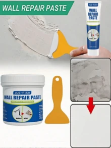 Wall Repair Paste - Covers Stains, Repairs Peeling Paint, Moisture-Proof. It Can Repair Wall Cracks, Provide A Protective Layer On The Wall Surface, And Is Suitable For Rental House Renovation, Removing Wall Stains, Graffiti, Scratches, Stains, And Cracks. Quickly And Effectively Repair Wall Cracks To Restore The Wall To New Condition, With Long-Lasting Effects. - 100g - View 2